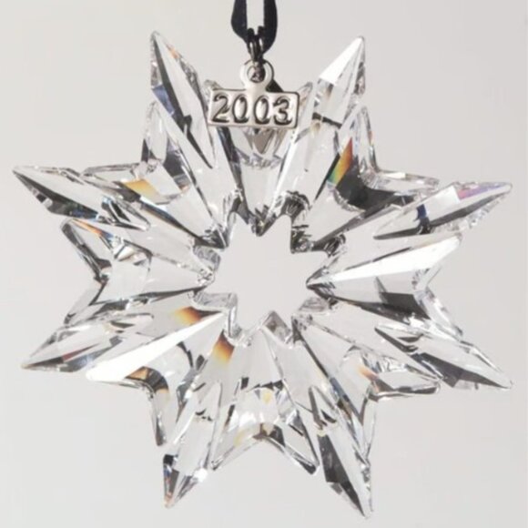 2003 Swarovski Annual Christmas Snowflake Ornament – Retired & Sparkling! - Picture 5 of 7